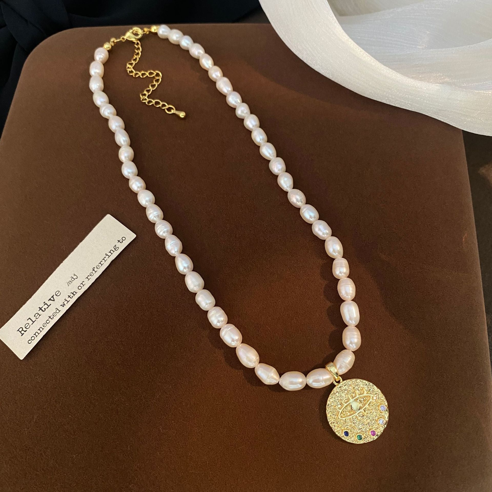 Women's Natural Pearl Necklace French Retro