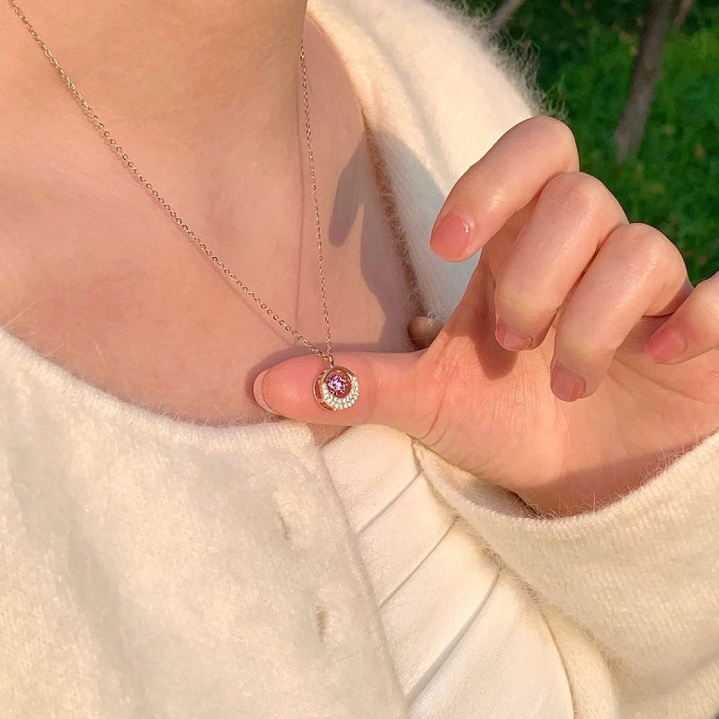 Pulse Heart Mobius Diamond Necklace