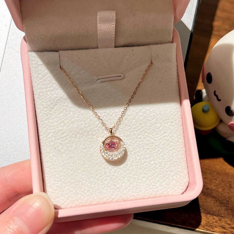 Pulse Heart Mobius Diamond Necklace