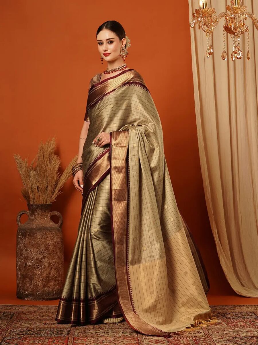 PURE AURA COTTON SILK SAREE