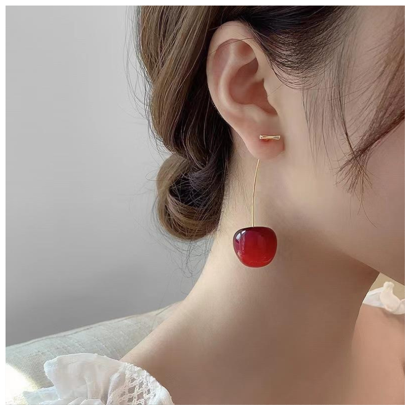 Red Cherry Earrings