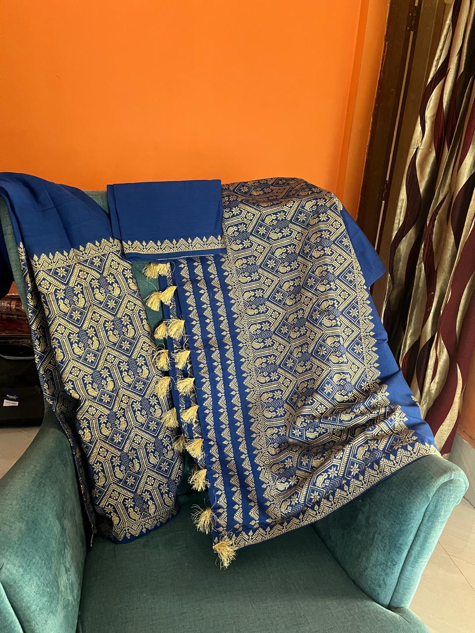 Chadar-Mekhela blouse Cotton