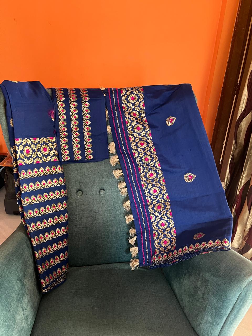 Chadar-Mekhela blouse Cotton