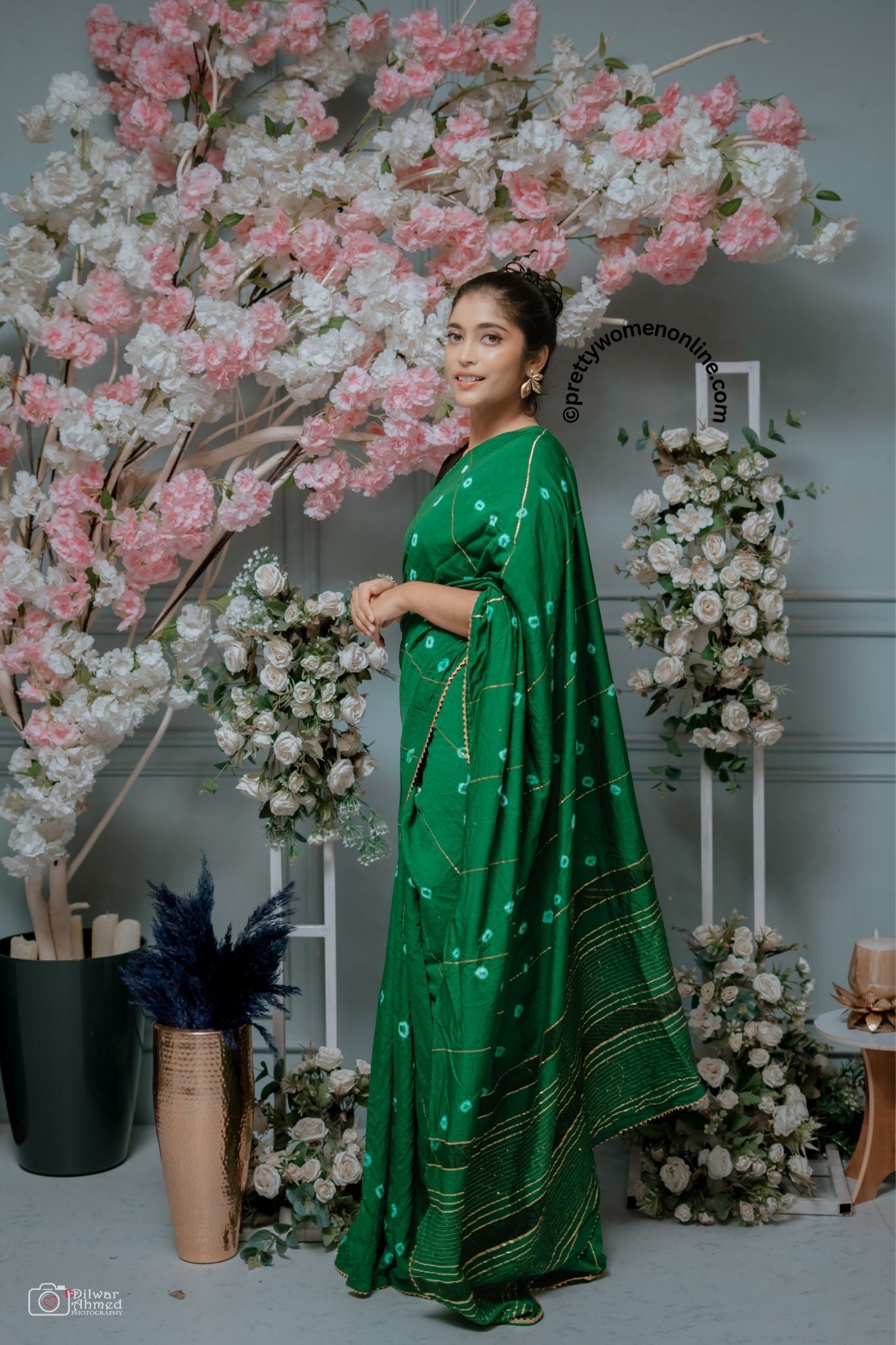 COTTON PRINT WORK SAREE