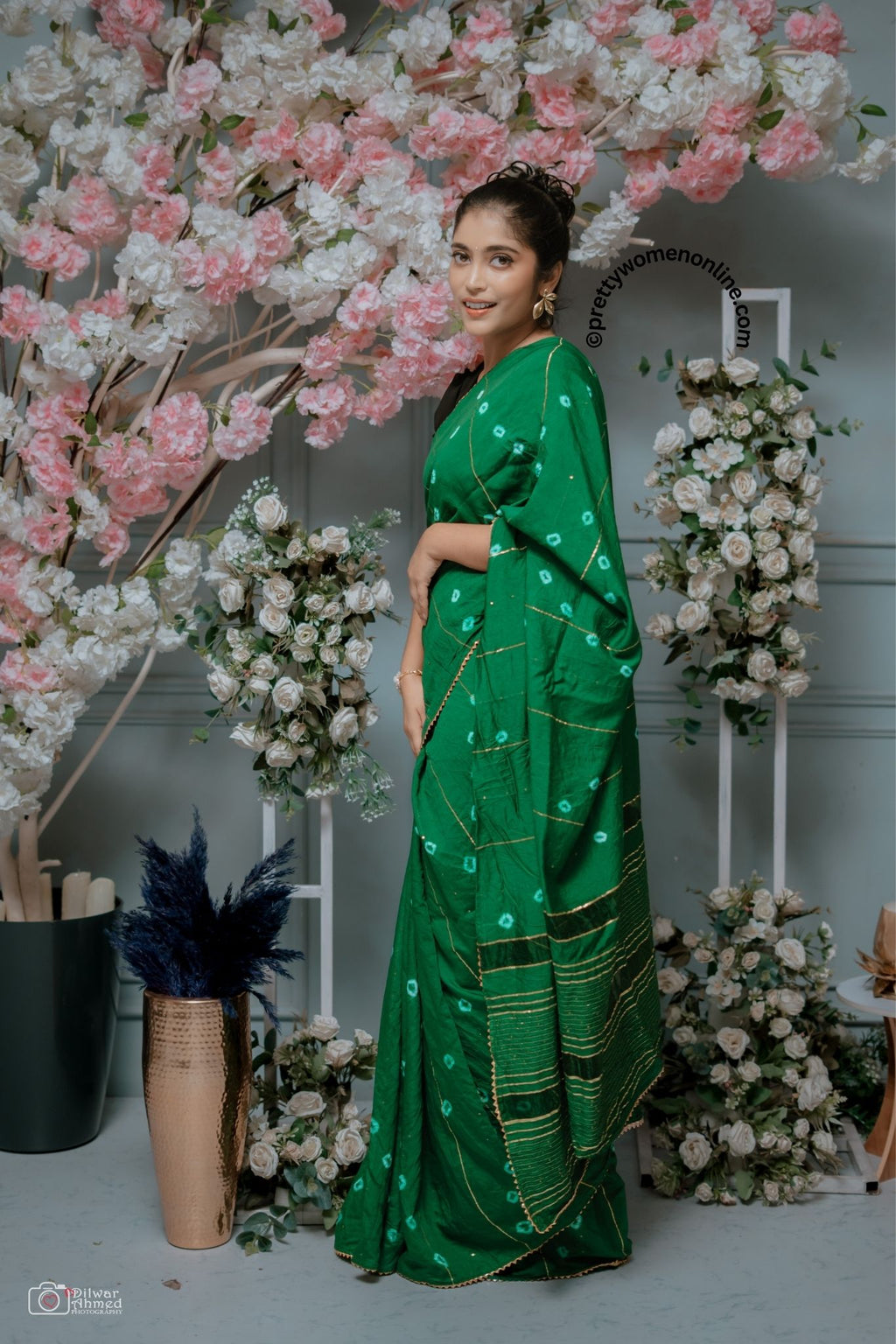 COTTON PRINT WORK SAREE